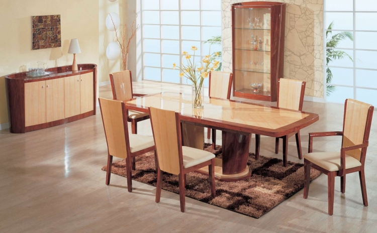 Gabriella Dining Table - Oak and Cherry